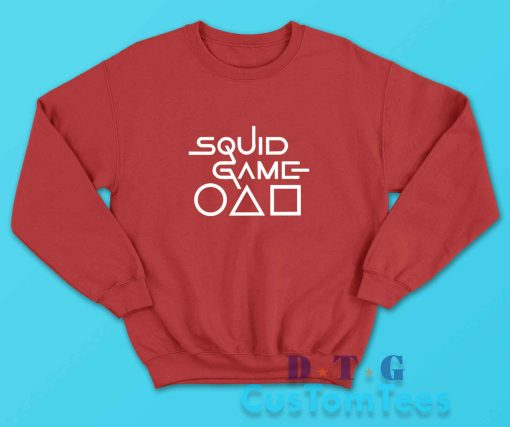 Squid Game Icon Sweatshirt Color Red