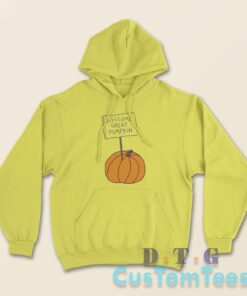 Welcome Great Pumpkin Hoodie Color Yellow