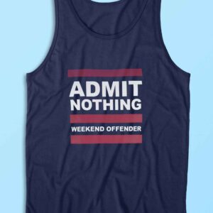 Admit Nothing Tank Top Color Navy
