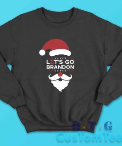 Lets Go Brandon Christmas Sweatshirt Color Black
