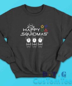 Merry Squidmas Sweatshirt Color Black