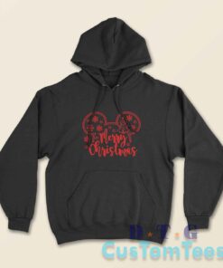 Mickey Christmas Hoodie Color Black