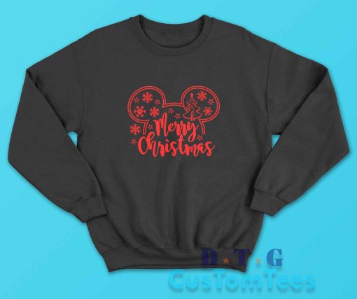 Mickey Christmas Sweatshirt Color Black