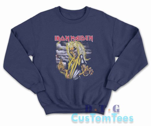 Perfect Iron Maiden Sweatshirt Color Navy