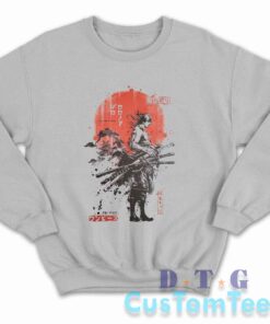 Roronoa Zoro One Piece Sweatshirt Color Grey