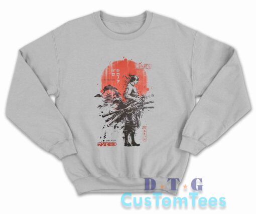 Roronoa Zoro One Piece Sweatshirt Color Grey