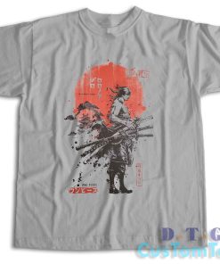 Roronoa Zoro One Piece T-Shirt Color Grey