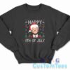 Santa Joe Biden Happy 4th Of July Ugly Christmas Sweatshirt