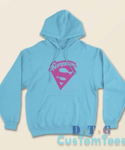 Supergirl CW Hoodie Color Light Blue