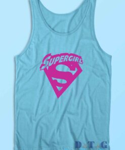 Supergirl CW Tank Top Color Light Blue