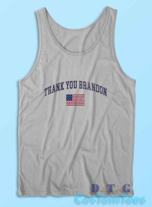 Thank You Brandon Tank Top Color Grey