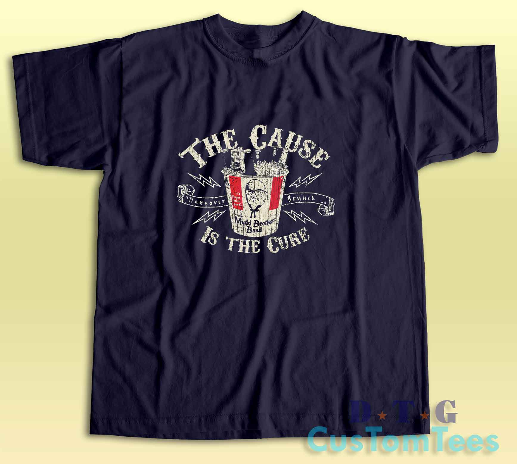 The Cause Is The Cure Mudd Brothers T-Shirt Color Navy