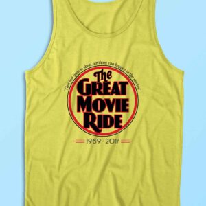 The Great Movie Ride 1989-2017 Tank Top Color Yellow