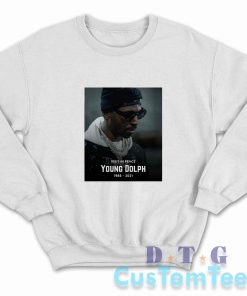 Young Dolph Sweatshirt Color White