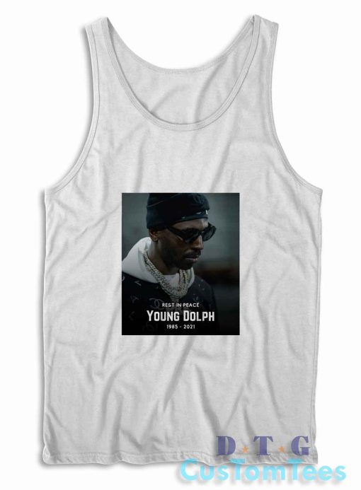 Young Dolph Tank Top Color White