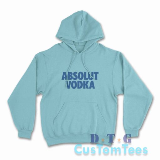 Absolut Vodka Hoodie Color Light Blue