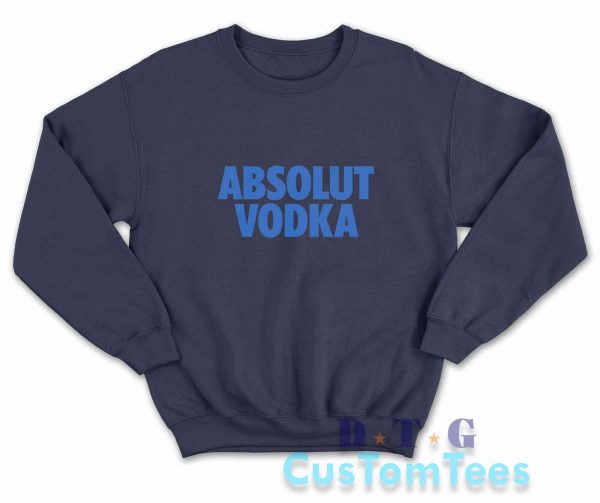 Absolut Vodka Sweatshirt Color Navy