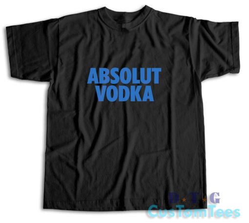 Absolut Vodka T-Shirt Color Black