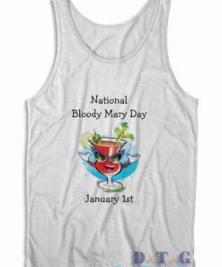 Bloody Mary Day Tank Top Color White