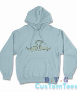 Dinosaurs In Love Hoodie