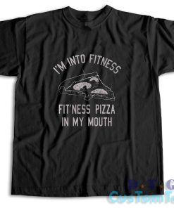 Im Into Fitness Pizza T-Shirt Color Black