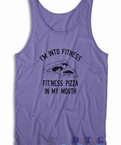 Im Into Fitness Pizza Tank Top Color Purple