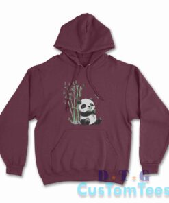 Panda Eating Bamboo Hoodie