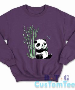 Panda Eating Bamboo Sweatshirt
