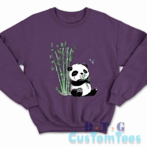 Panda Eating Bamboo Sweatshirt