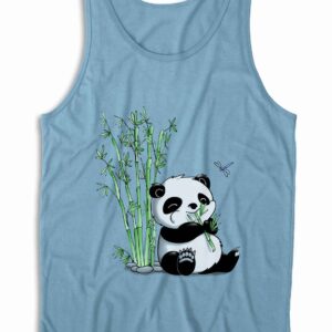 Panda Eating Bamboo Tank Top
