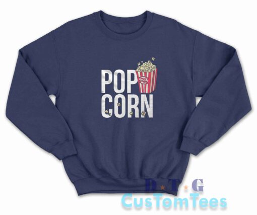 Popcorn Sweatshirt Color Navy