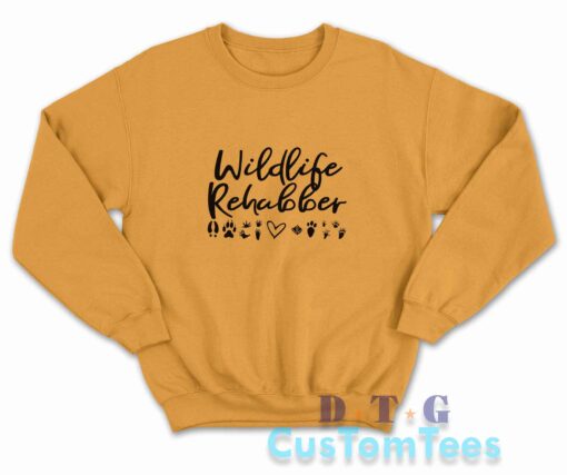 Wildlife Rehabber Sweatshirt Color Golden Yellow