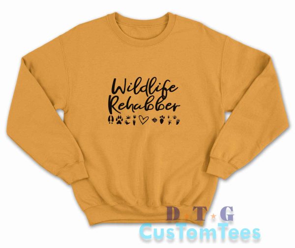 Wildlife Rehabber Sweatshirt Color Golden Yellow