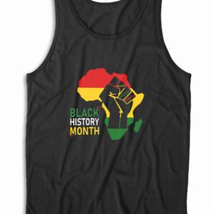 Black History Month Tank Top Color Black