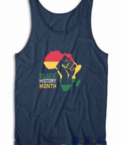 Black History Month Tank Top Color Navy