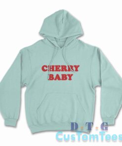Cherry Baby Hoodie Color Light Blue