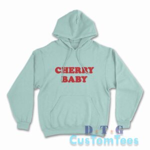 Cherry Baby Hoodie Color Light Blue