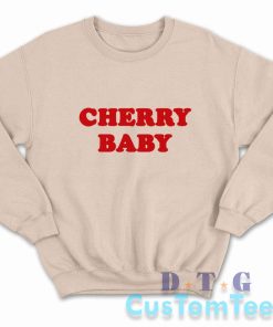 Cherry Baby Sweatshirt Color Cream