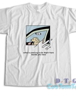Dog Driver What A Feeling To Be Right Here T-Shirt