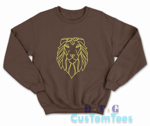 Lion Head Sweatshirt Color Brown