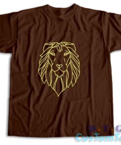 Lion Head T-Shirt Color Brown