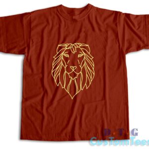 Lion Head T-Shirt Color Red