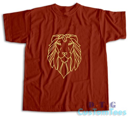 Lion Head T-Shirt Color Red