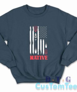 Native American Day Sweatshirt Color Navy
