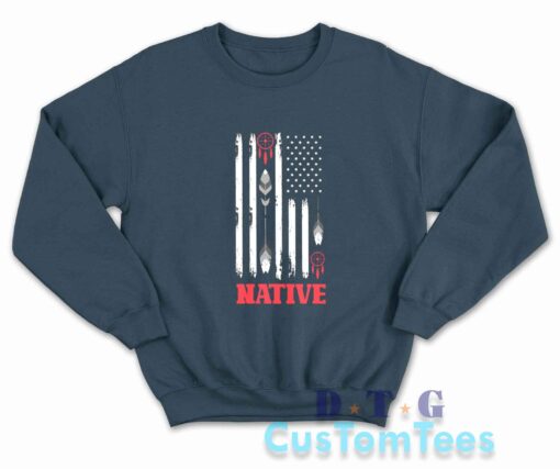 Native American Day Sweatshirt Color Navy
