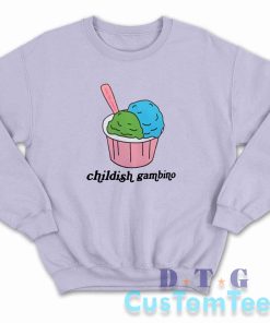 Childish Gambino Ice Cream Sweatshirt Color Light Purple