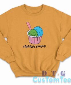 Childish Gambino Ice Cream Sweatshirt Color Orange