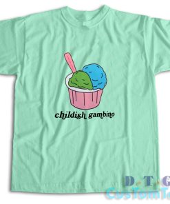 Childish Gambino Ice Cream T-Shirt Color Mint Green