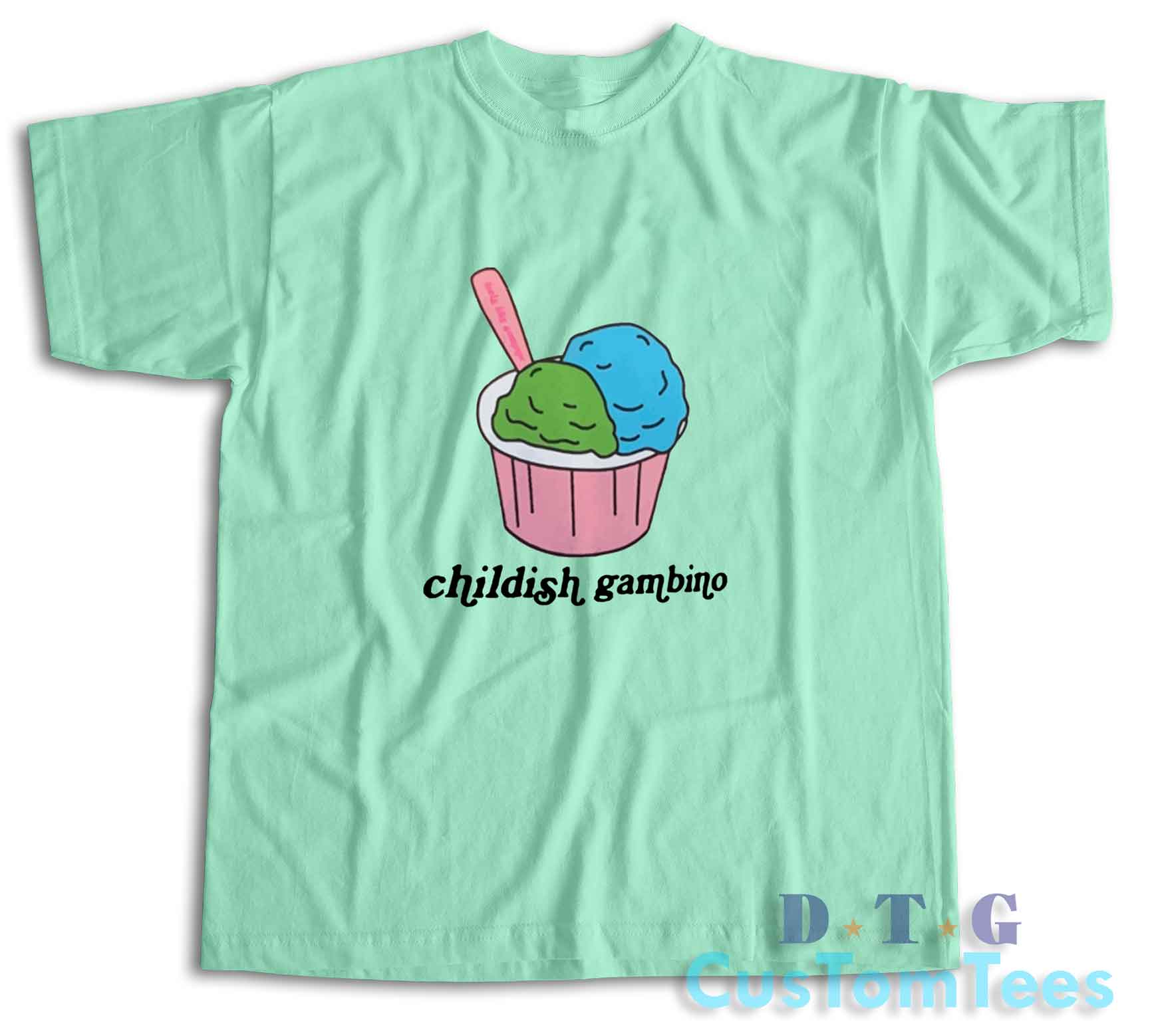 Childish Gambino Ice Cream T-Shirt Color Mint Green