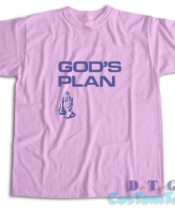 Darke Gods Plan Praying Hands T-Shirt Color Pink